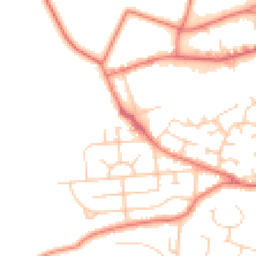 Daytime road noise heatmap for WA14 4LD