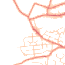 Daytime road noise heatmap for WA14 4LQ