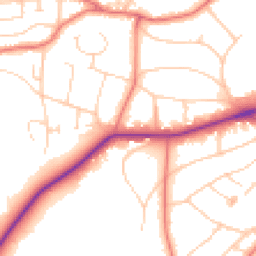 Daytime road noise heatmap for WA14 4QH