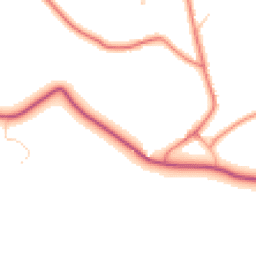 Daytime road noise heatmap for WA14 4SH