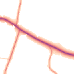 Daytime road noise heatmap for WA14 4SS
