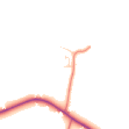 Daytime road noise heatmap for WA14 4TN