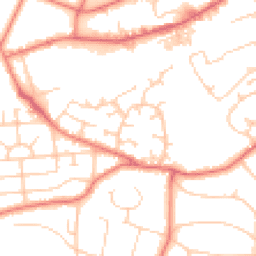 Daytime road noise heatmap for WA14 4UL