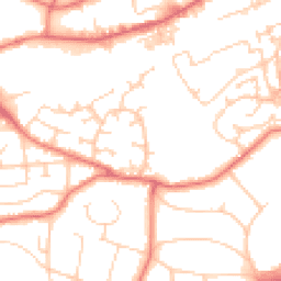 Daytime road noise heatmap for WA14 4UY
