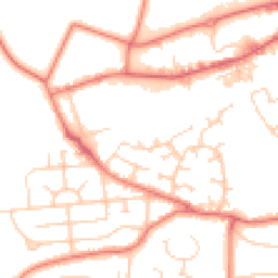 Daytime road noise heatmap for WA14 4XE