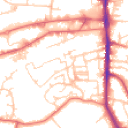 Daytime road noise heatmap for WA14 4YD