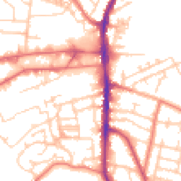 Daytime road noise heatmap for WA14 4YP