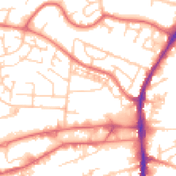 Daytime road noise heatmap for WA14 5HB