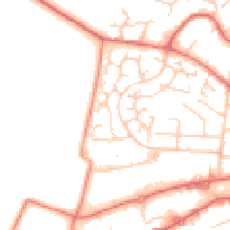 Daytime road noise heatmap for WA14 5HU