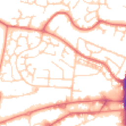 Daytime road noise heatmap for WA14 5JF