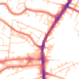 Daytime road noise heatmap for WA14 5JP