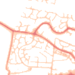 Daytime road noise heatmap for WA14 5JU