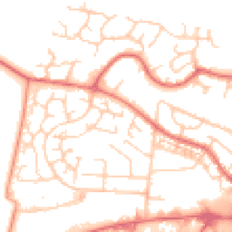 Daytime road noise heatmap for WA14 5JX