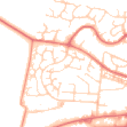 Daytime road noise heatmap for WA14 5JZ