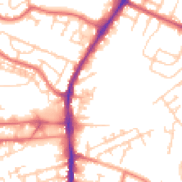 Daytime road noise heatmap for WA14 5LH