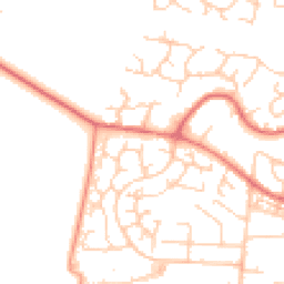 Daytime road noise heatmap for WA14 5LW