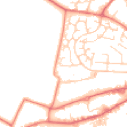 Daytime road noise heatmap for WA14 5NJ