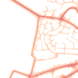 Daytime road noise heatmap for WA14 5NR