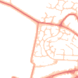 Daytime road noise heatmap for WA14 5NW