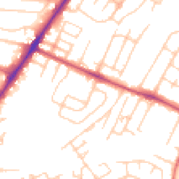 Daytime road noise heatmap for WA14 5QS