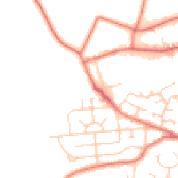 Daytime road noise heatmap for WA14 5RA
