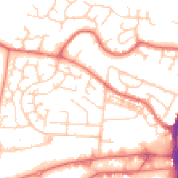 Daytime road noise heatmap for WA14 5TF