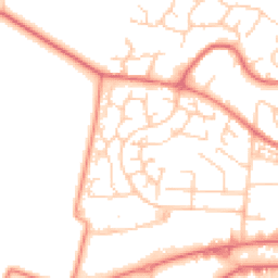Daytime road noise heatmap for WA14 5TX