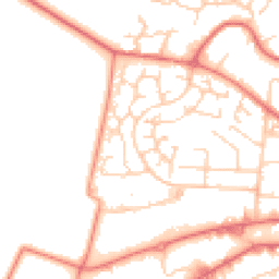 Daytime road noise heatmap for WA14 5TZ