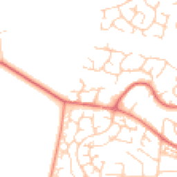 Daytime road noise heatmap for WA14 5UB