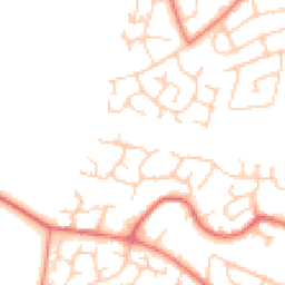 Daytime road noise heatmap for WA14 5UE