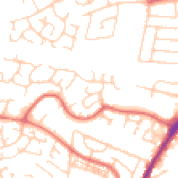 Daytime road noise heatmap for WA14 5WD