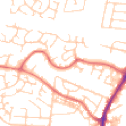 Daytime road noise heatmap for WA14 5XP