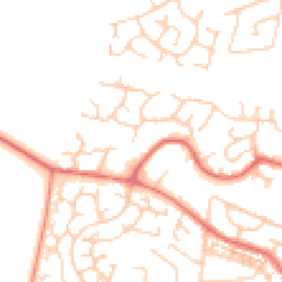 Daytime road noise heatmap for WA14 5YE