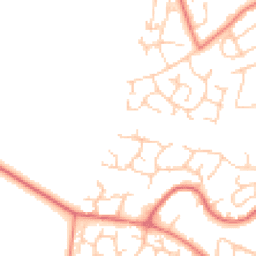 Daytime road noise heatmap for WA14 5YJ