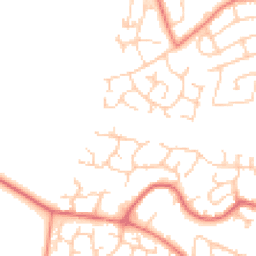 Daytime road noise heatmap for WA14 5YL