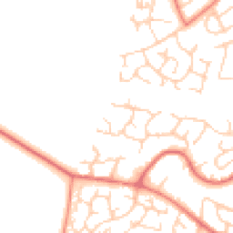 Daytime road noise heatmap for WA14 5YQ