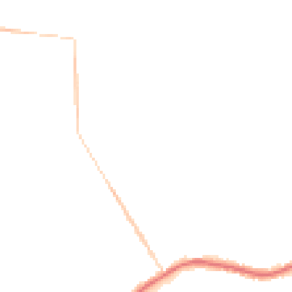 Night-time road noise heatmap for WA3 1BA