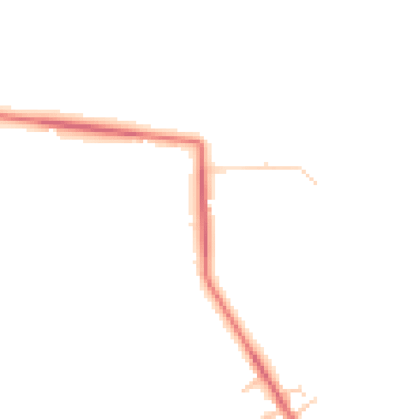 Daytime road noise heatmap for WA3 1BG