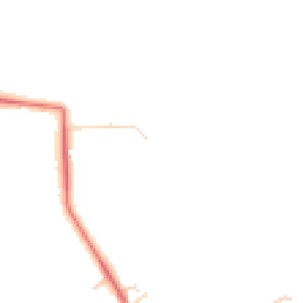 Daytime road noise heatmap for WA3 1BH