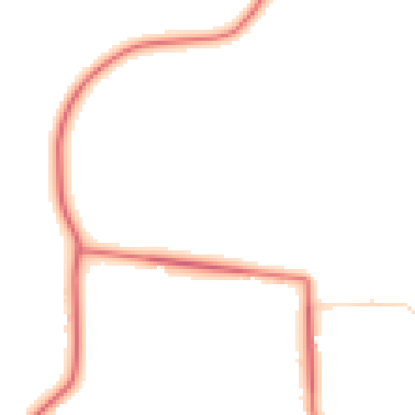 Daytime road noise heatmap for WA3 1BW