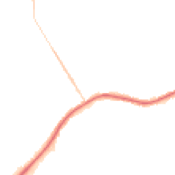 Night-time road noise heatmap for WA3 1DA