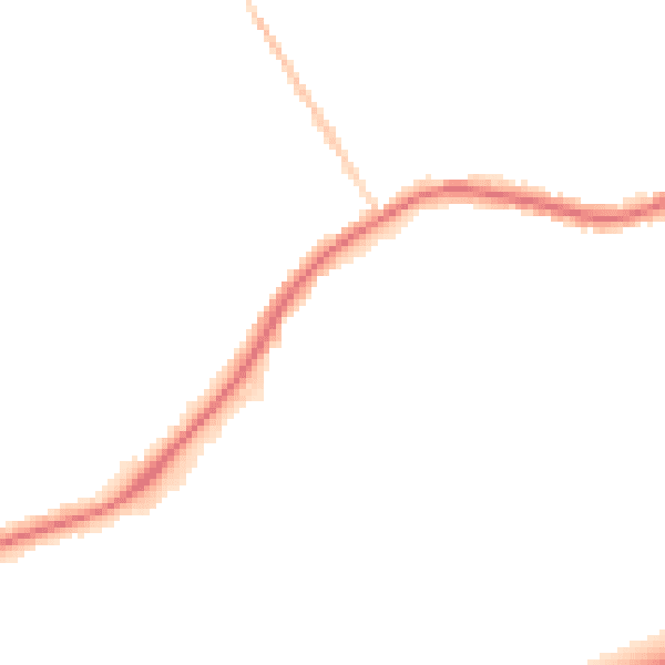 Night-time road noise heatmap for WA3 1DE