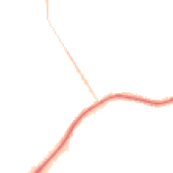 Night-time road noise heatmap for WA3 1DH