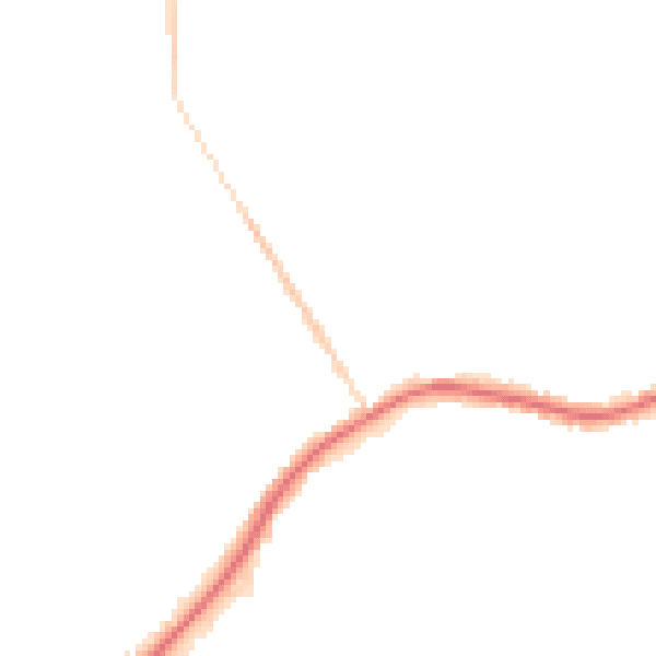 Night-time road noise heatmap for WA3 1DN