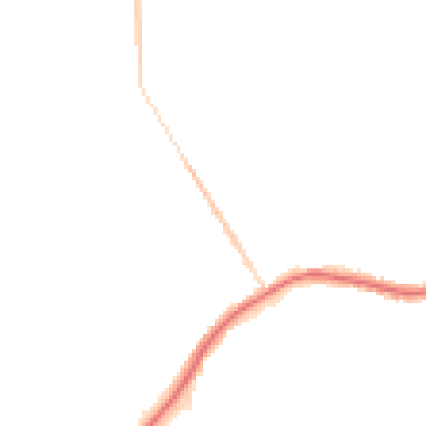 Night-time road noise heatmap for WA3 1DS