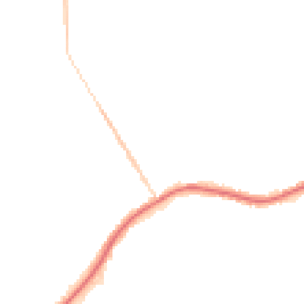 Night-time road noise heatmap for WA3 1DW
