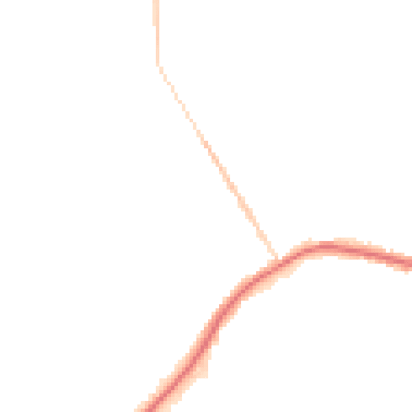 Night-time road noise heatmap for WA3 1DX
