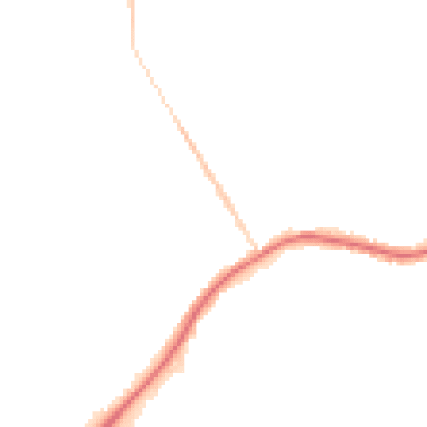 Night-time road noise heatmap for WA3 1DY