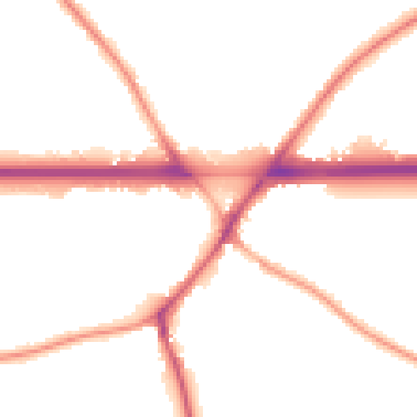 Night-time road noise heatmap for WA3 1HA