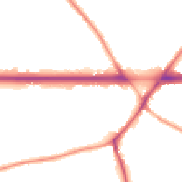Night-time road noise heatmap for WA3 1HW
